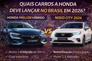 LANÇAMENTOS DA HONDA NO BRASIL EM 2026: NOVO CITY, HONDA PRELUDE HÍBRIDO E O FUTURO DA MARCA JAPONESA NO MERCADO NACIONAL