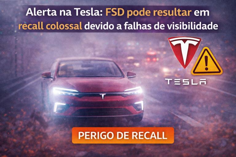 Alerta na Tesla: FSD pode resultar em recall colossal devido a falhas de visibilidade