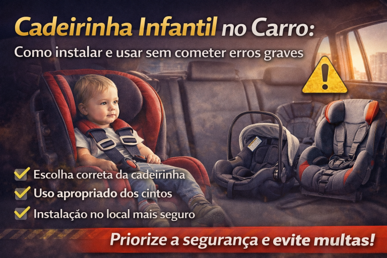 Cadeirinha Infantil no Carro: Onde Instalar, Como Usar Corretamente e Evitar Erros que Podem Colocar Crianças em Risco no Trânsito