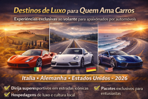 Destinos de Luxo Para Quem Ama Carros: Experiências Exclusivas ao Volante em Itália, Alemanha e Estados Unidos