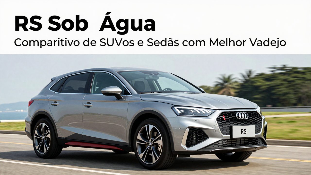 RS Sob a Água: Comparativo de SUVs e Sedãs com Melhor Vadejo para os Próximos 15 Dias