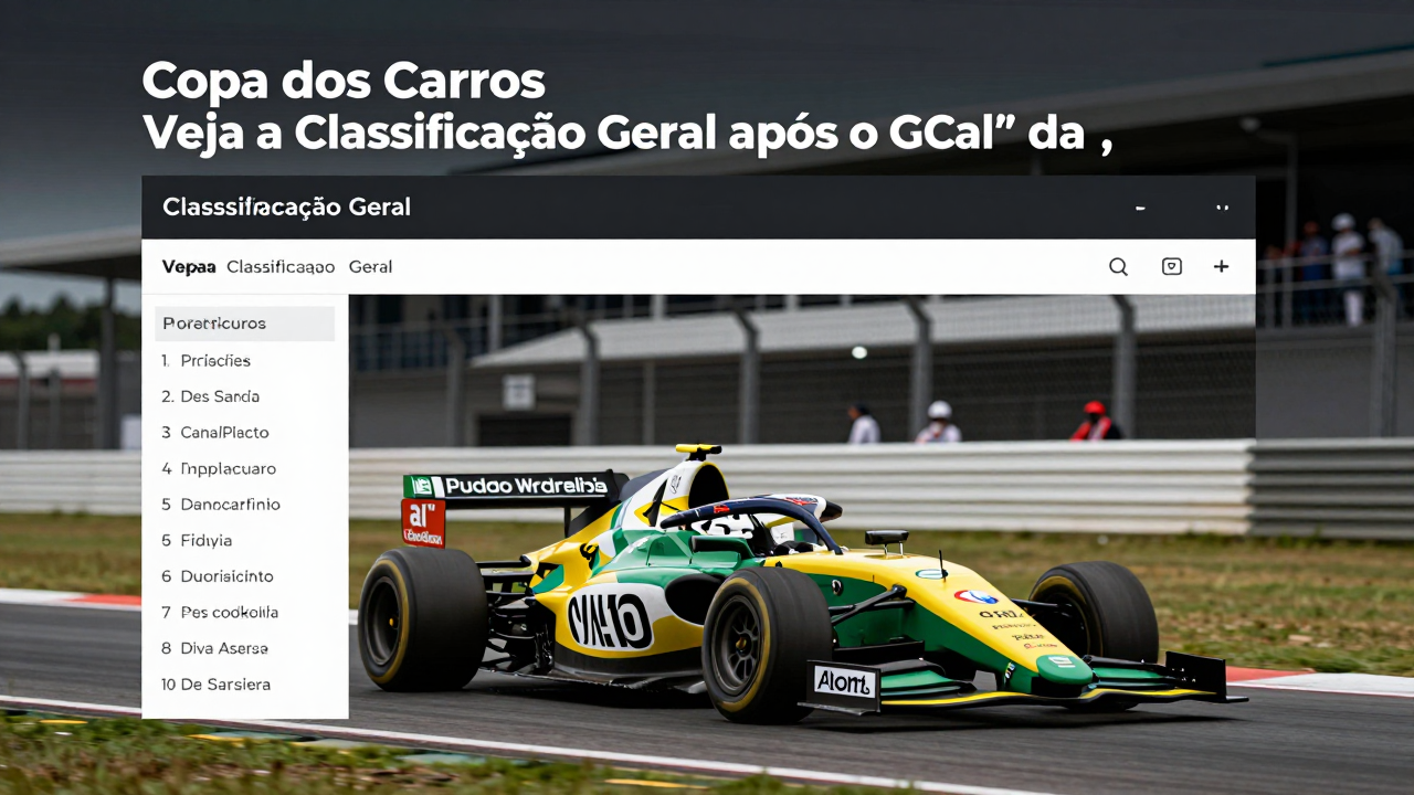 Copa dos Carros: Veja a Classificação Geral Após o 'Gol' da Eficiência no Mercado Brasileiro