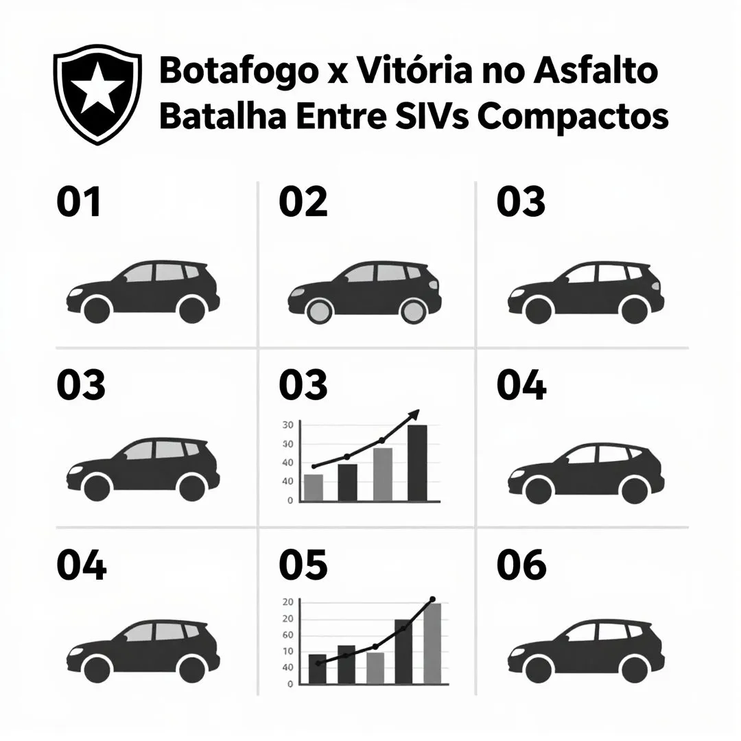 Infográfico - Botafogo x Vitória no Asfalto: Batalha Entre SUVs Compactos Domina as Vendas