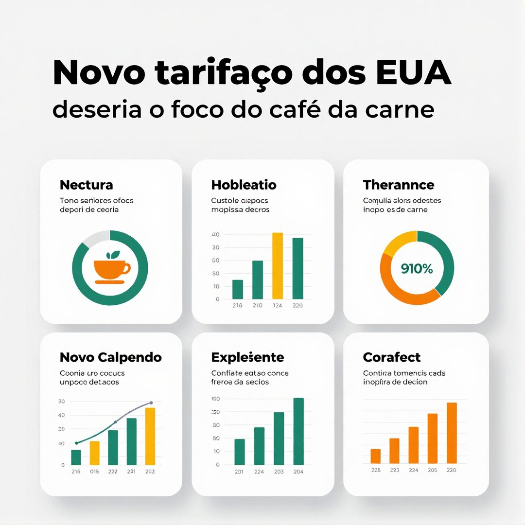 Infográfico - Novo tarifaço dos EUA desvia o foco do café e da carne, mas aperta o cerco ao mercado automotivo brasileiro