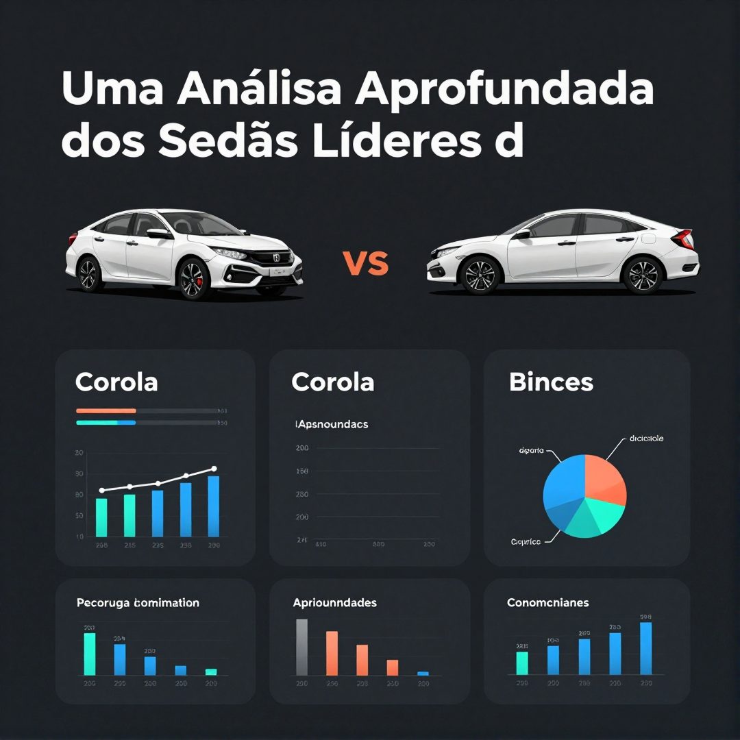 Infográfico - Corola vs Civic: Uma Análise Aprofundada dos Sedãs Líderes do Brasil