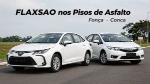 #FLAxSAO nos Pisos de Asfalto: Toyota Corolla Contra Honda Civic