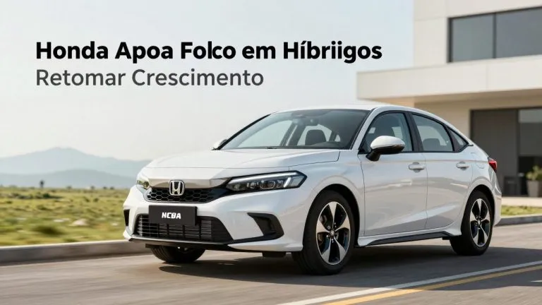 Honda Aponta Foco em Híbridos para Retomar Crescimento no Brasil