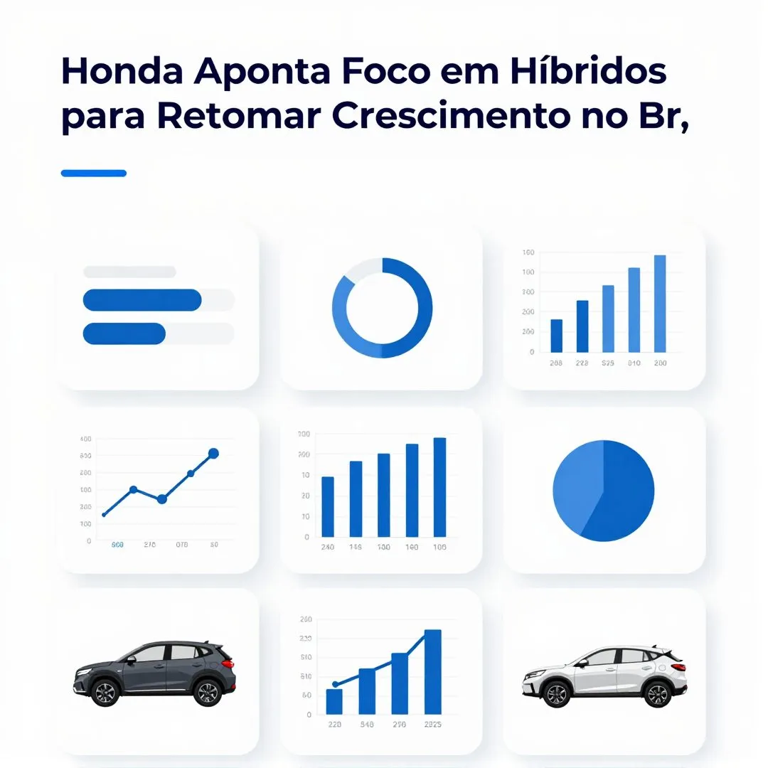 Infográfico - Honda Aponta Foco em Híbridos para Retomar Crescimento no Brasil