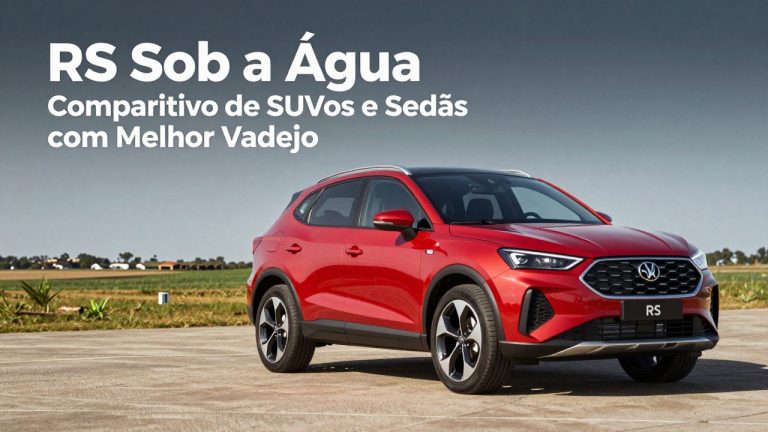 RS Sob a Água: Comparativo de SUVs e Sedãs com Melhor Vadejo para os Próximos 15 Dias
