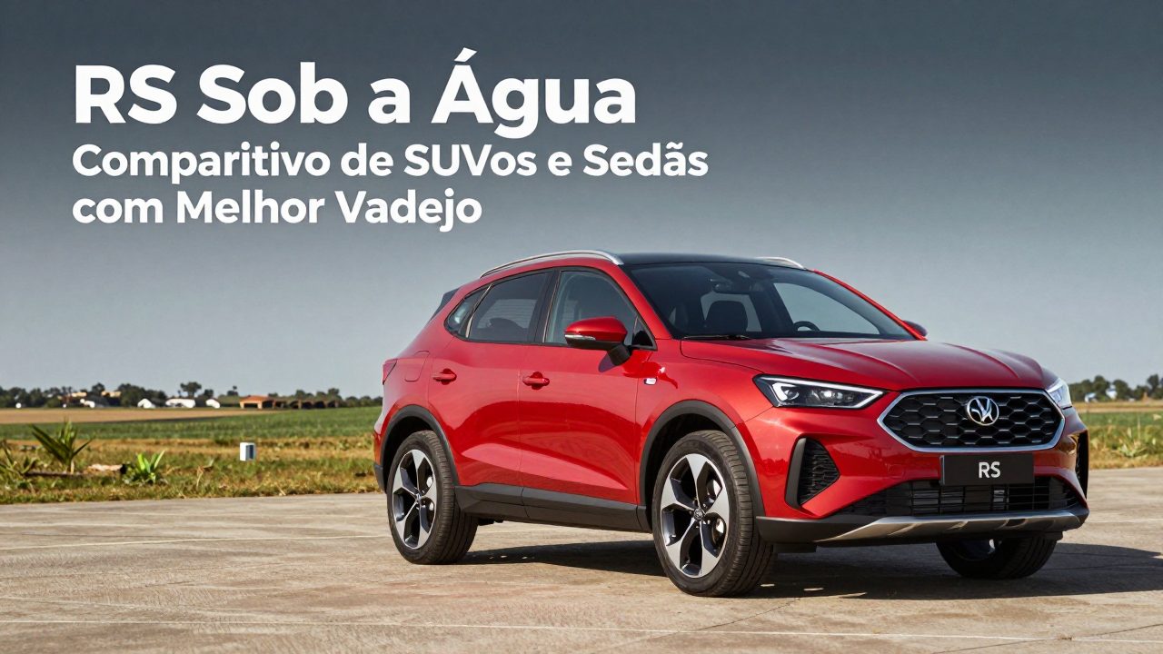RS Sob a Água: Comparativo de SUVs e Sedãs com Melhor Vadejo para os Próximos 15 Dias