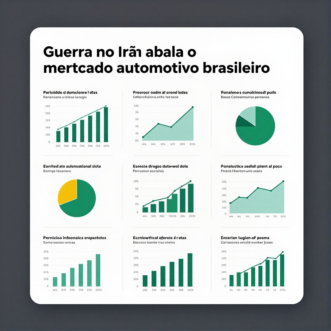 Infográfico - Guerra no Irã abala o mercado automotivo brasileiro: como os consumidores devem agir na nova era dos combustíveis