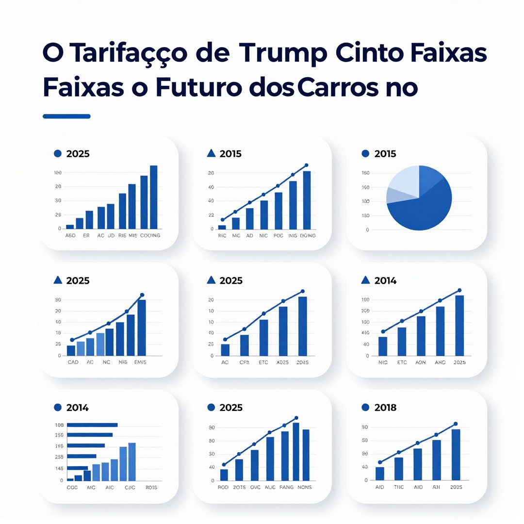 Infográfico - O Tarifaço de Trump em Cinco Faixas e o Futuro dos Carros no Brasil