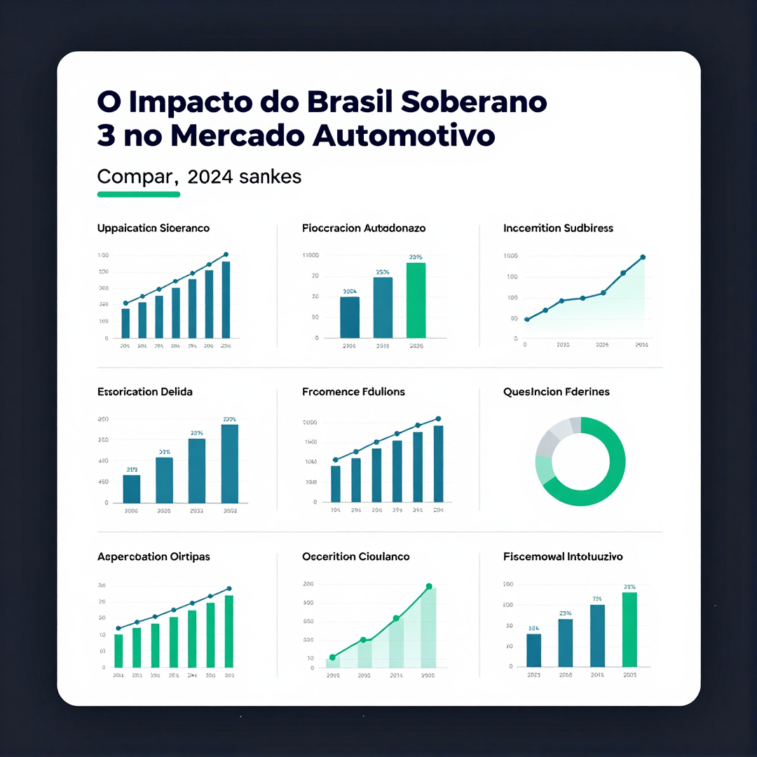 Infográfico - O Impacto do Brasil Soberano 3 no Mercado Automotivo: Comparativo Entre Toyota Corolla e Honda Civic