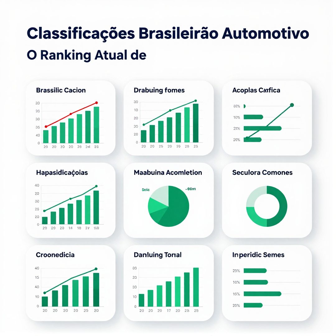 Infográfico - Classificações do Brasileirão Automotivo: O Ranking Atual de Vendas e Custo-Benefício