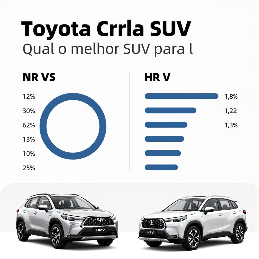Infográfico - Toyota Corolla Cross vs Honda HR-V: Qual o melhor SUV para levar a família ao próximo jogo do Palmeiras?