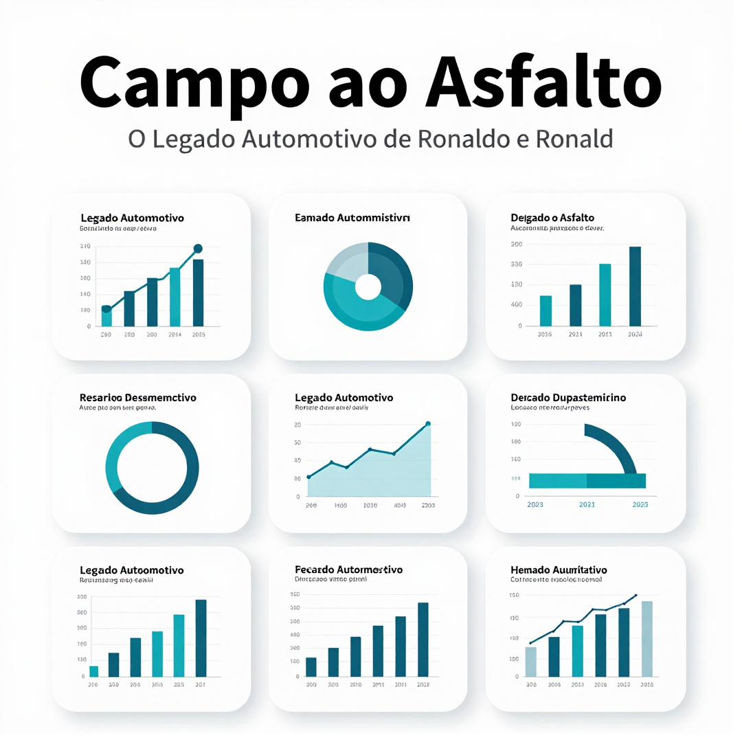 Infográfico - Do Campo ao Asfalto: O Legado Automotivo de Ronaldo e Ronaldinho no Cenário Nacional