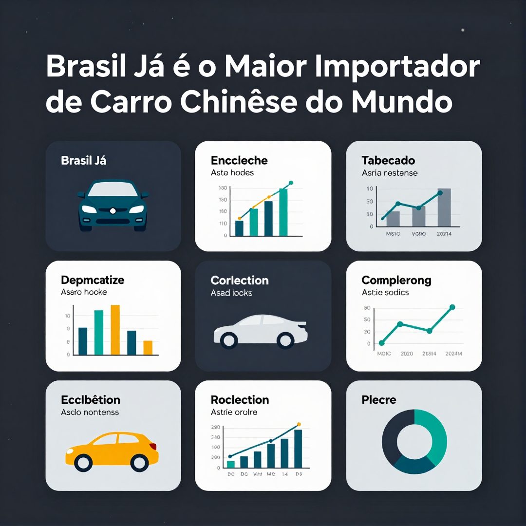Infográfico - Brasil Já é o Maior Importador de Carro Chinês do Mundo: Análise Completa do Fenômeno no Mercado Automotivo