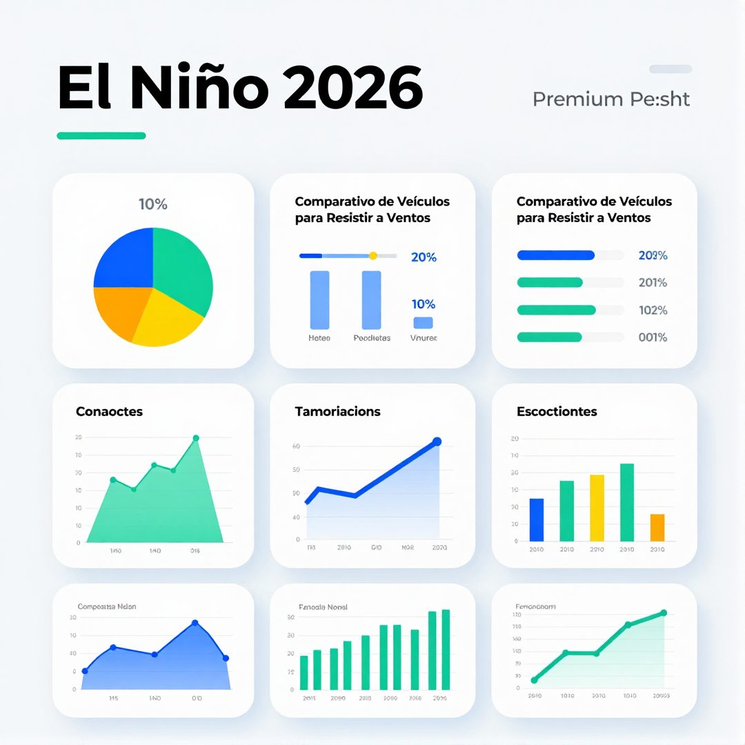 Infográfico - El Niño 2026: Comparativo de Veículos para Resistir a Ventos Extremos e Chuvas no Brasil