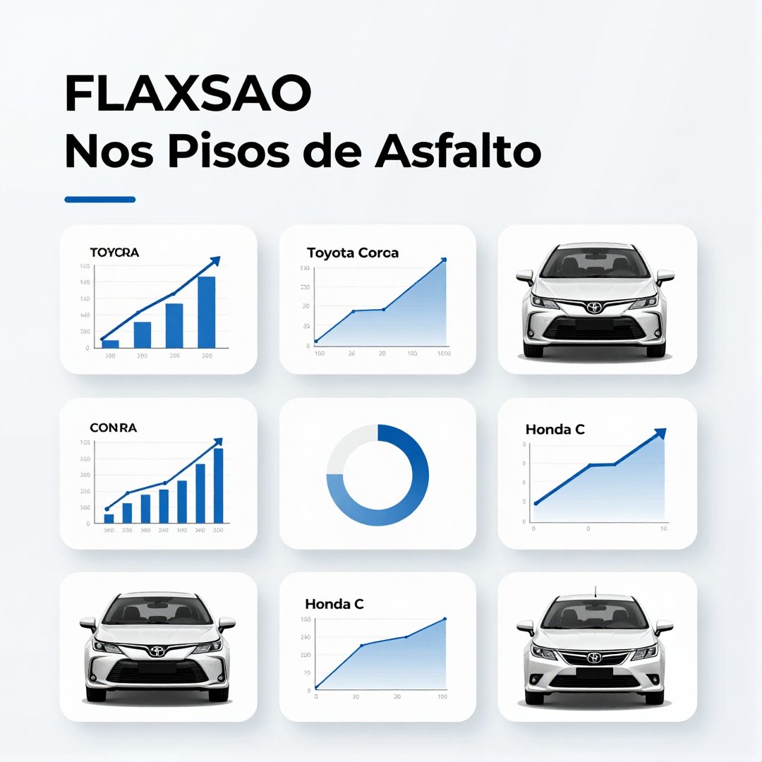 Infográfico - #FLAxSAO nos Pisos de Asfalto: Toyota Corolla Contra Honda Civic