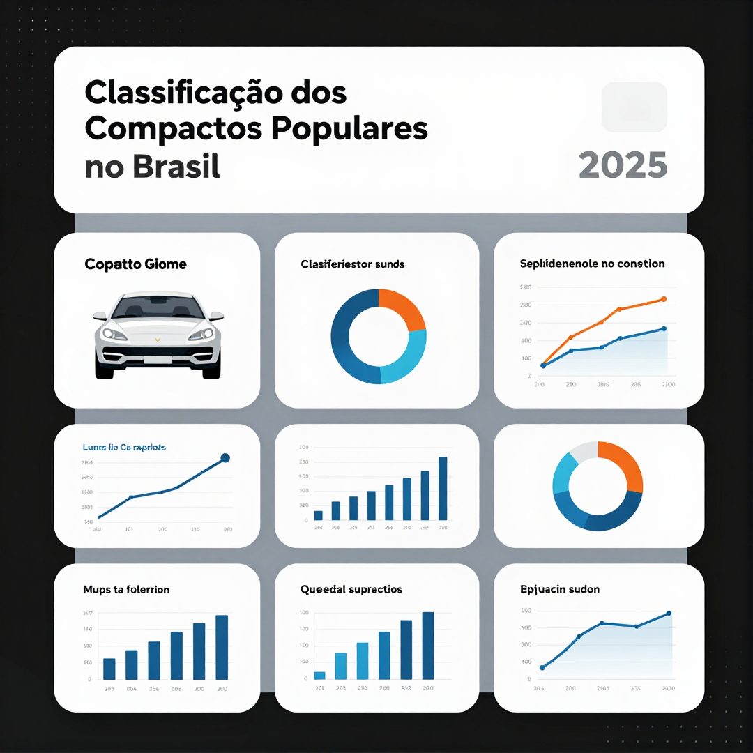 Infográfico - Classificação dos Compactos Populares no Brasil 2025: Quem Lidera o Pódio de Vendas?