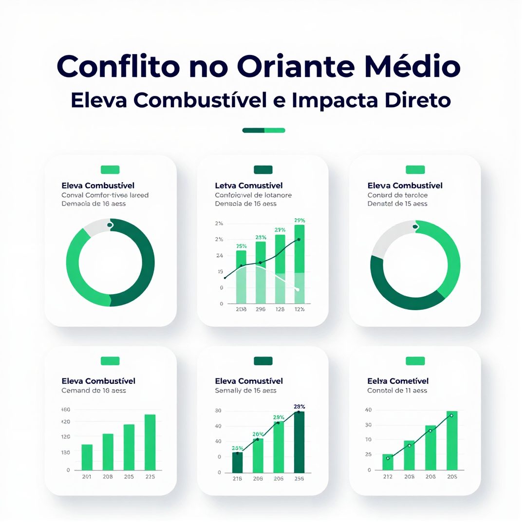Infográfico - Conflito no Oriente Médio Eleva Combustível e Impacta Direto nos Veículos Nacionais e Importados