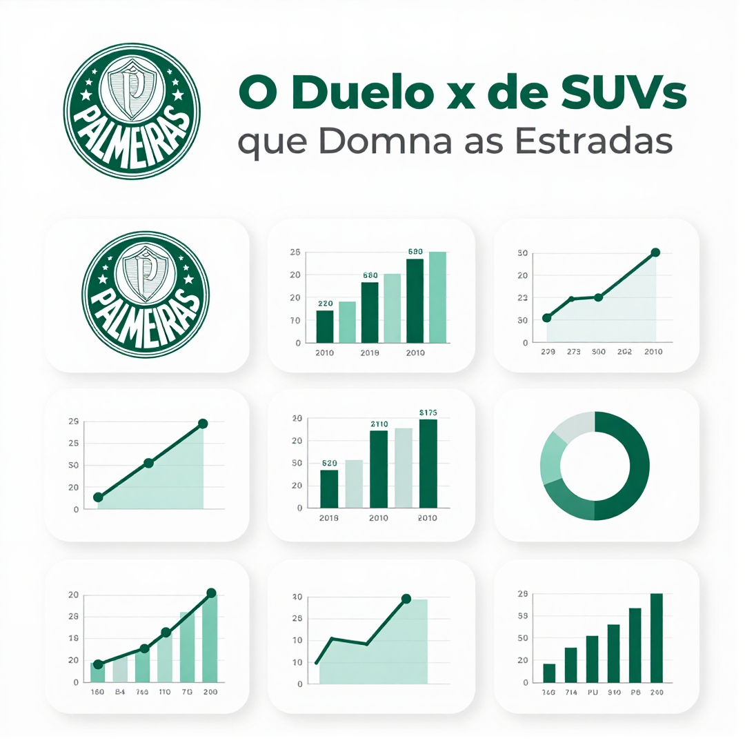 Infográfico - Palmeiras x Coritiba: O Duelo de SUVs que Domina as Estradas Brasileiras