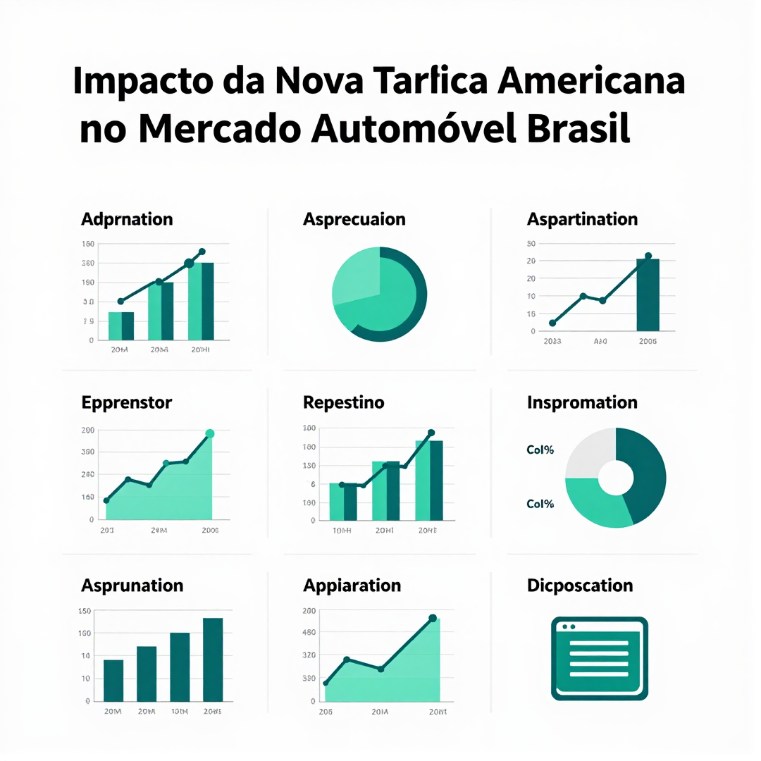 Infográfico - Impacto da Nova Tarifa Americana no Mercado Automóvel Brasileiro: Análise e Comparativo de Modelos