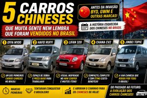 5 carros chineses que muita gente esqueceu que já foram vendidos no Brasil