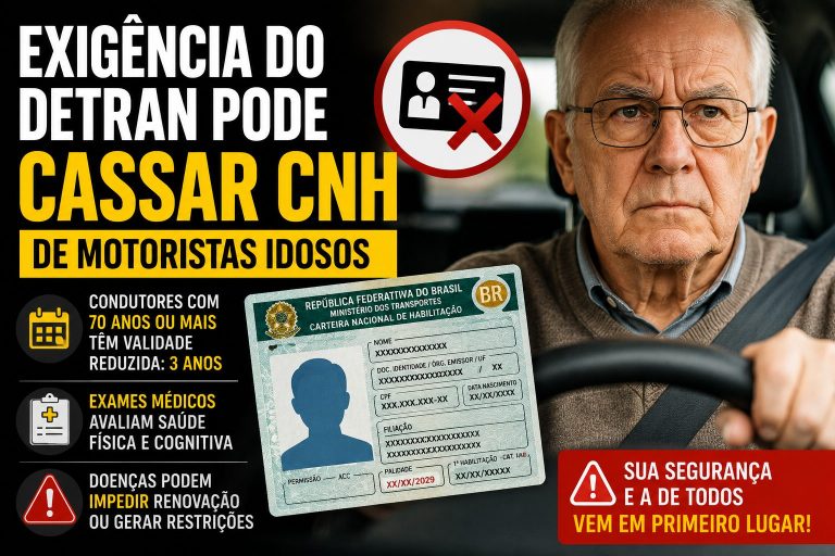 Exigência do Detran pode impedir renovação da CNH de motoristas idosos; entenda as regras