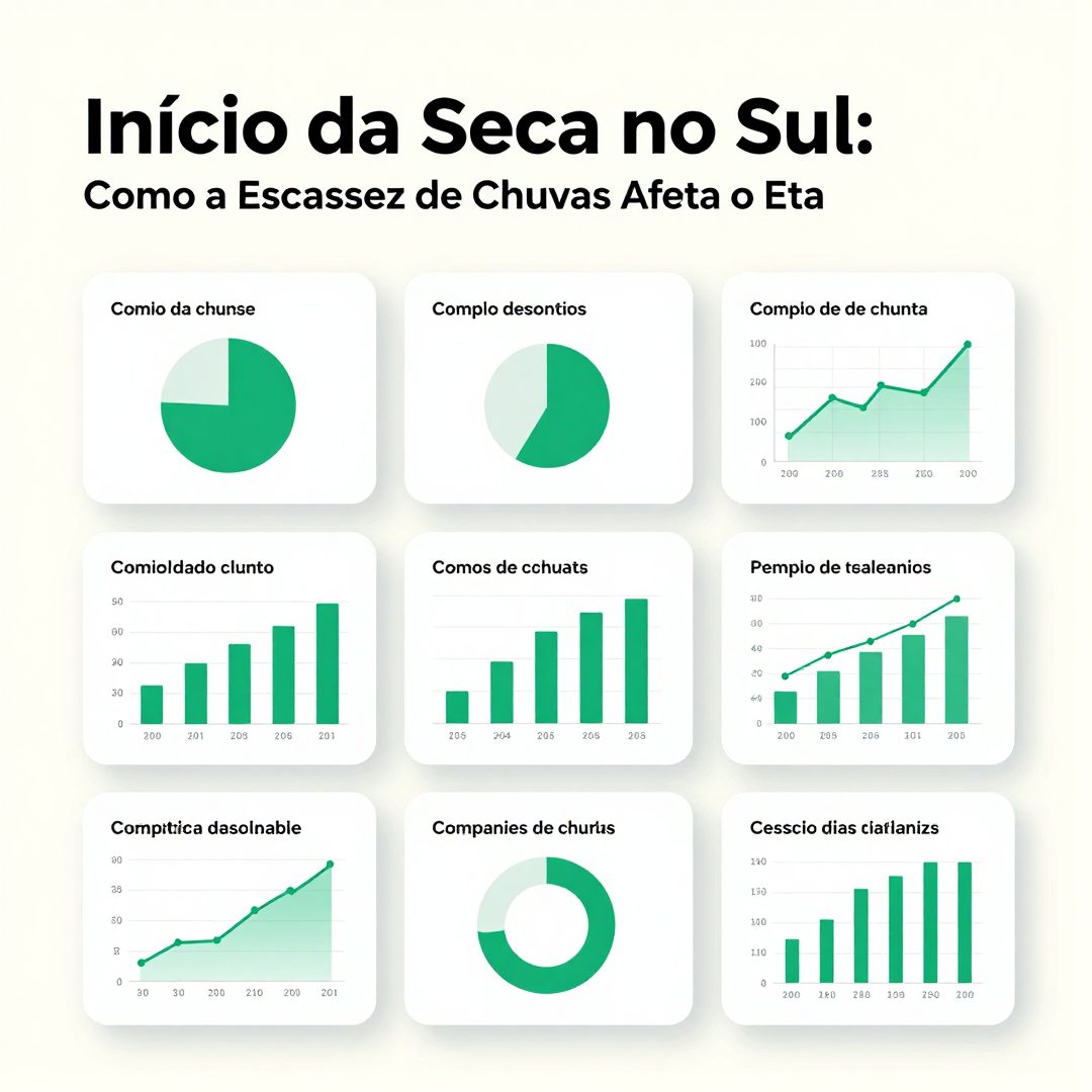 Infográfico - Início da Seca no Sul: Como a Escassez de Chuvas Afeta o Etanol e o Preço da Gasolina
