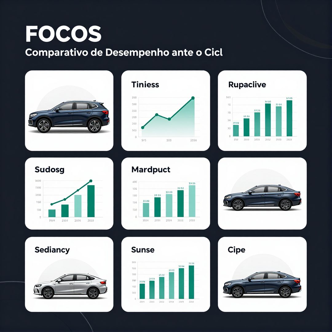 Infográfico - SUVs e Sedans em Foco: Comparativo de Desempenho ante o Ciclone Bomba