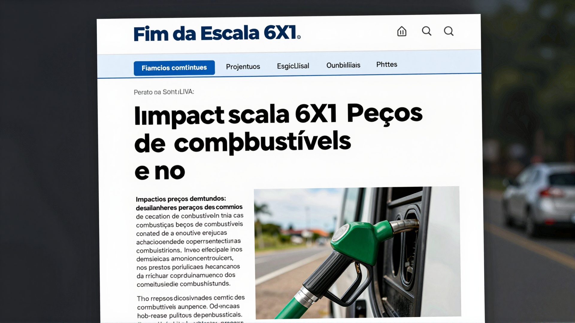 Fim da Escala 6x1: Impactos nos Preços de Combustíveis e no Planejamento de Viagens de Carro