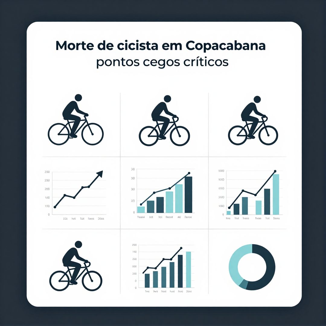 Infográfico - Morte de ciclista em Copacabana revela pontos cegos críticos nos carros urbanos atuais