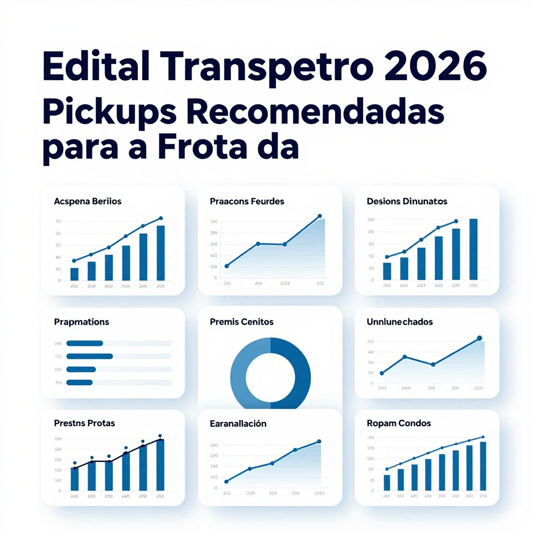 Infográfico - Edital Transpetro 2026: Pickups Recomendadas para a Frota da Empresa em 2026: Custo e Eficiência