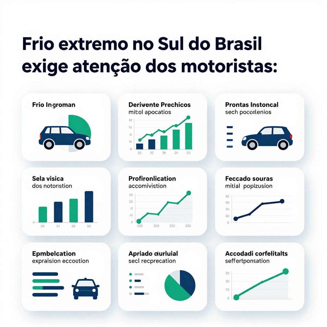 Infográfico - Frio extremo no Sul do Brasil exige atenção dos motoristas: como o inverno afeta o desempenho e a economia dos veículos
