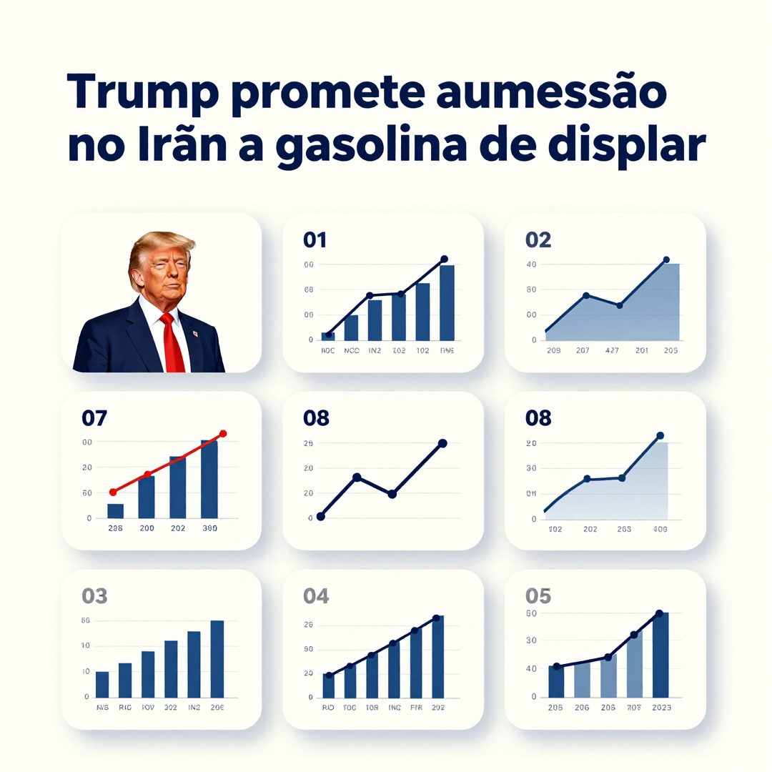 Infográfico - Trump promete aumentar pressão no Irã e gasolina deve disparar custo do motor flex