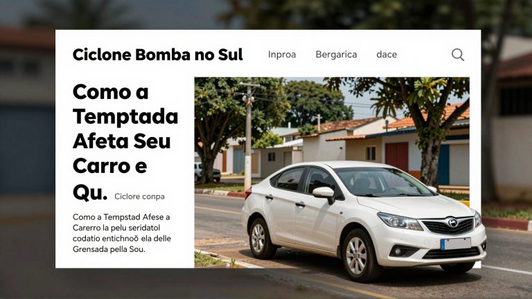 Ciclone Bomba no Sul: Como a Tempestade Afeta Seu Carro e Quais Modelos Se Saem Melhor?