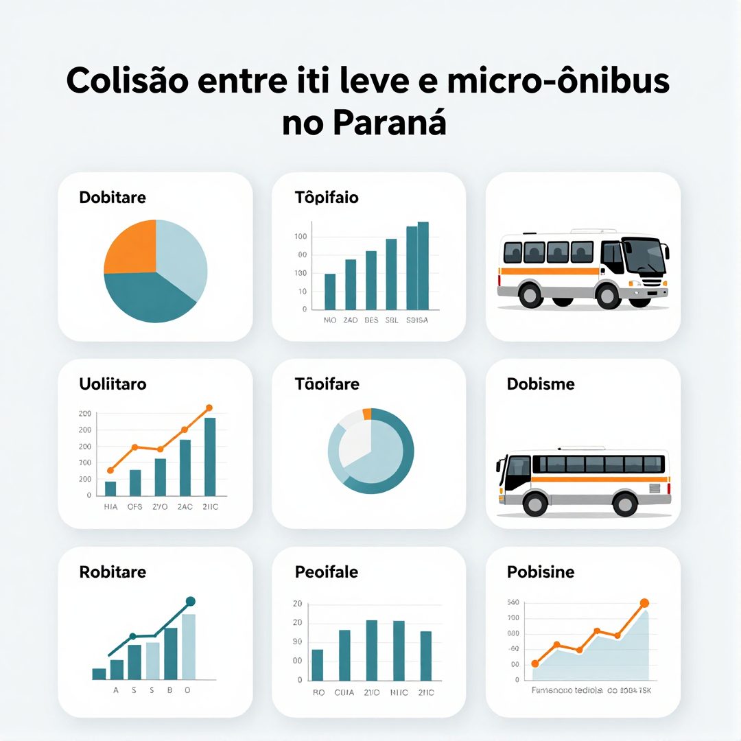 Infográfico - Colisão entre utilitário leve e micro-ônibus no Paraná revela falhas na frenagem automática moderna