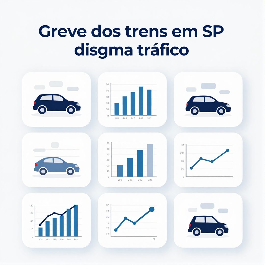 Infográfico - Greve dos trens em SP dispara tráfego; veja como os carros reagem e dicas para evitar engarrafamentos