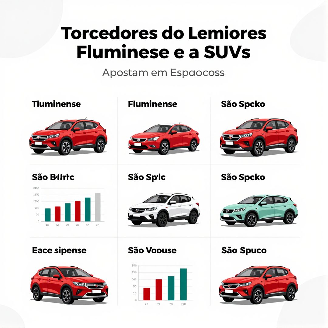 Infográfico - Torcedores do Fluminense e São Paulo Apostam em SUVs Espaçosas para o Rodeio do Estádio