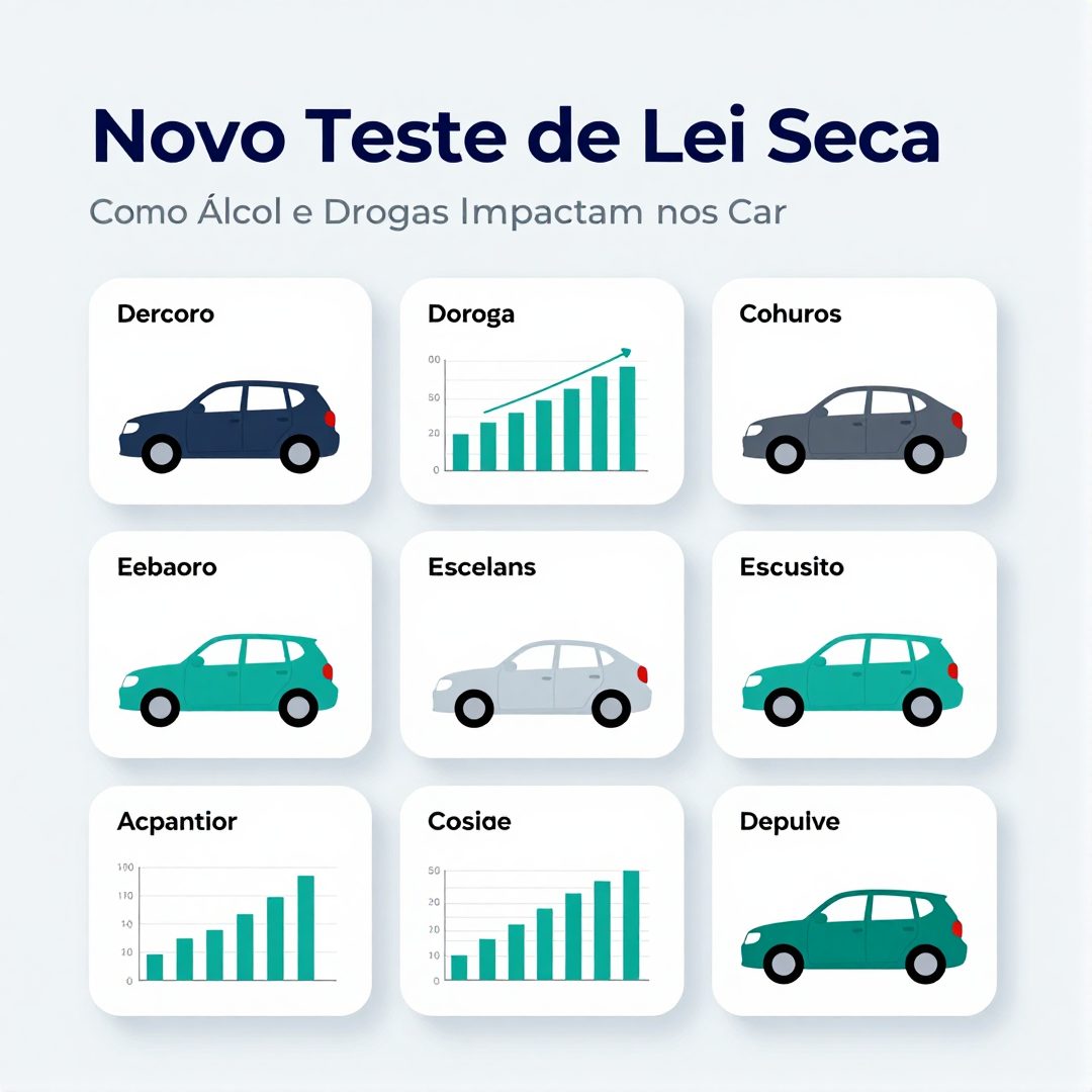 Infográfico - Novo Teste de Lei Seca: Como Álcool e Drogas Impactam os Carros Modernos