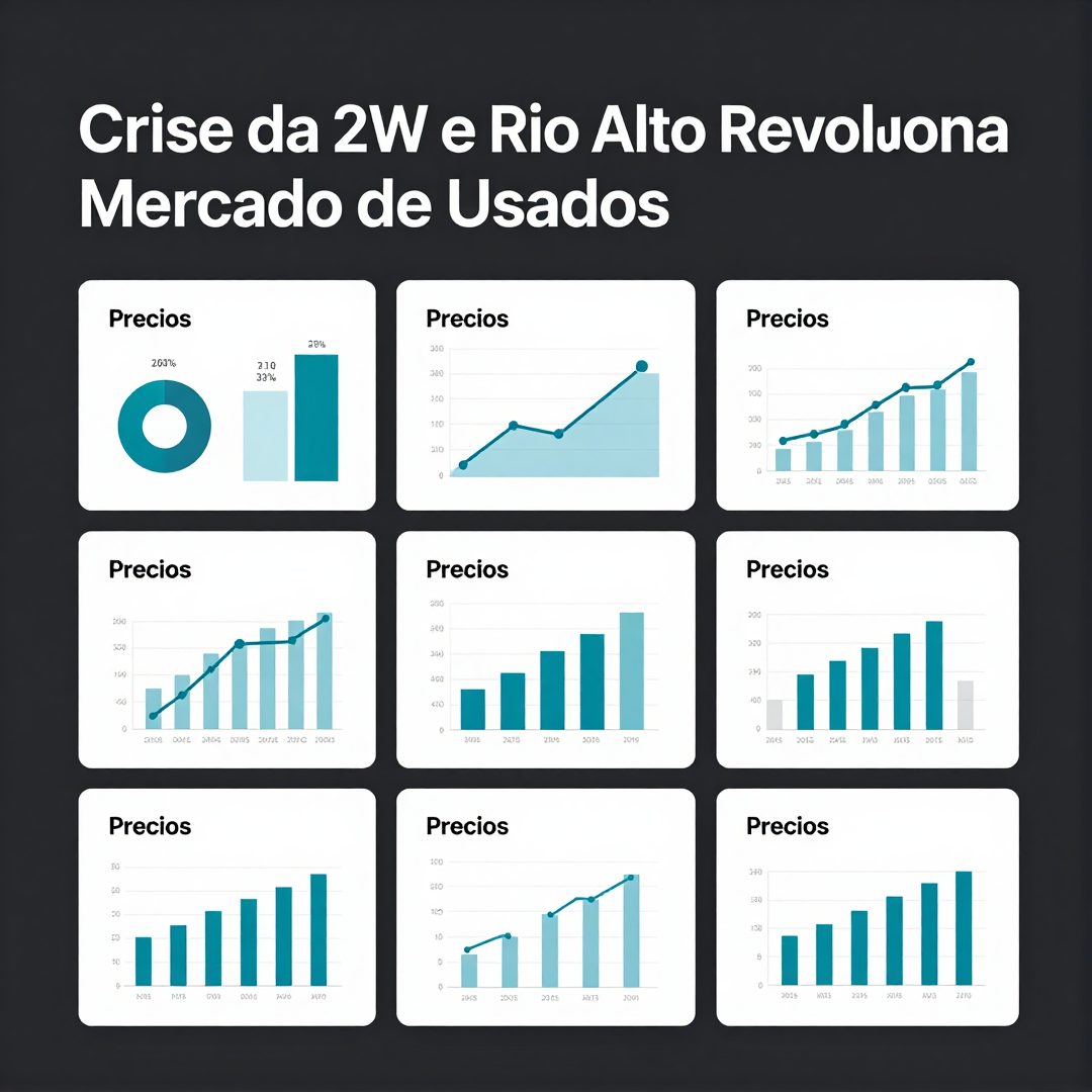 Infográfico - Crise da 2W e Rio Alto Revoluciona Mercado de Usados: Preços Caem e Oportunidades Surgem