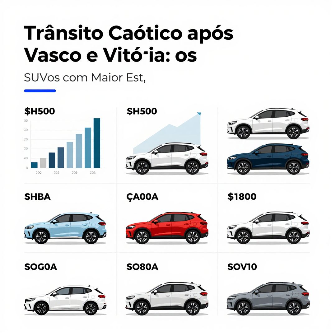 Infográfico - Trânsito Caótico Após Vasco e Vitória: os SUVs com Maior Estabilidade para Famílias