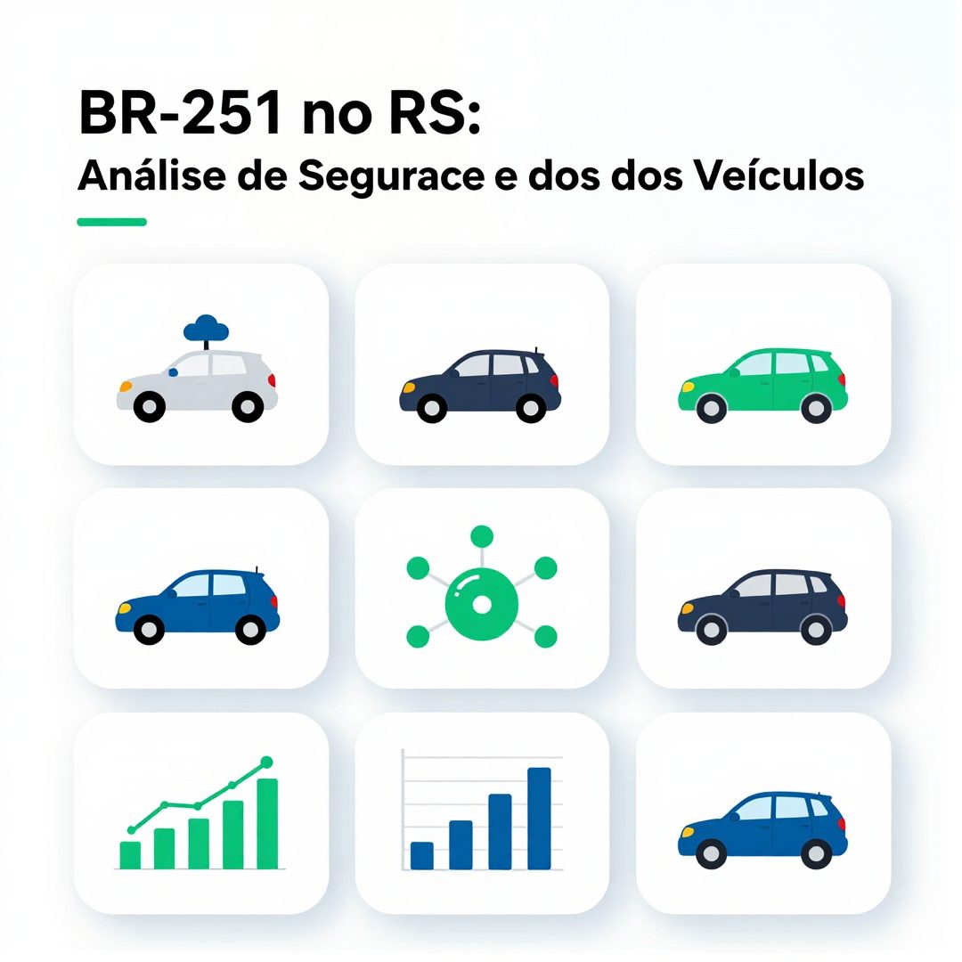 Infográfico - BR-251 no RS: Análise de Segurança e Desempenho dos Veículos Envolvidos em Batidas Frontais