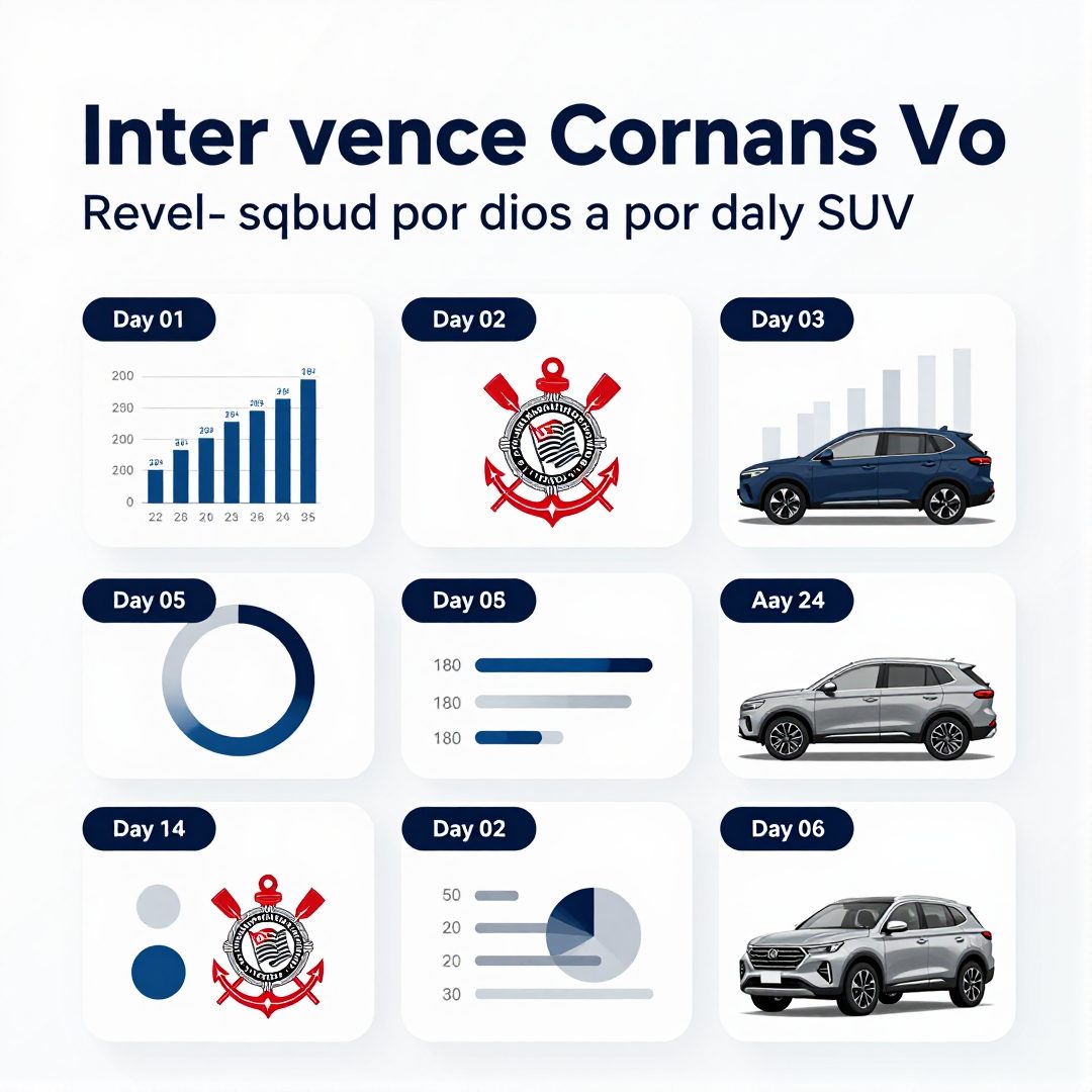 Infográfico - Inter vence Corinthians por dois a zero e revela qual SUV domina as vendas atuais