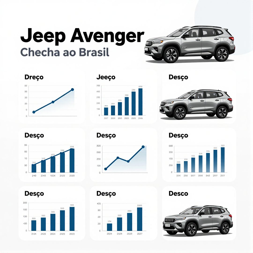 Infográfico - Jeep Avenger chega ao Brasil com preço agressivo para desafiar a liderança dos carros chineses