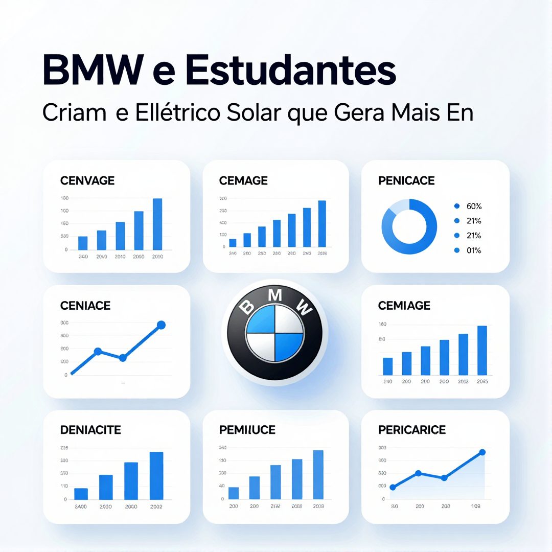 Infográfico - BMW e Estudantes Criam Carro Elétrico Solar que Gera Mais Energia do que Consume