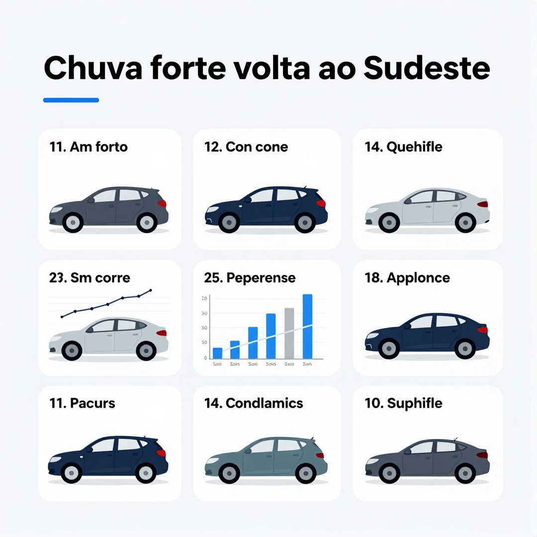 Infográfico - Chuva forte volta ao Sudeste: cada tipo de carro enfrenta o alagamento de forma distinta