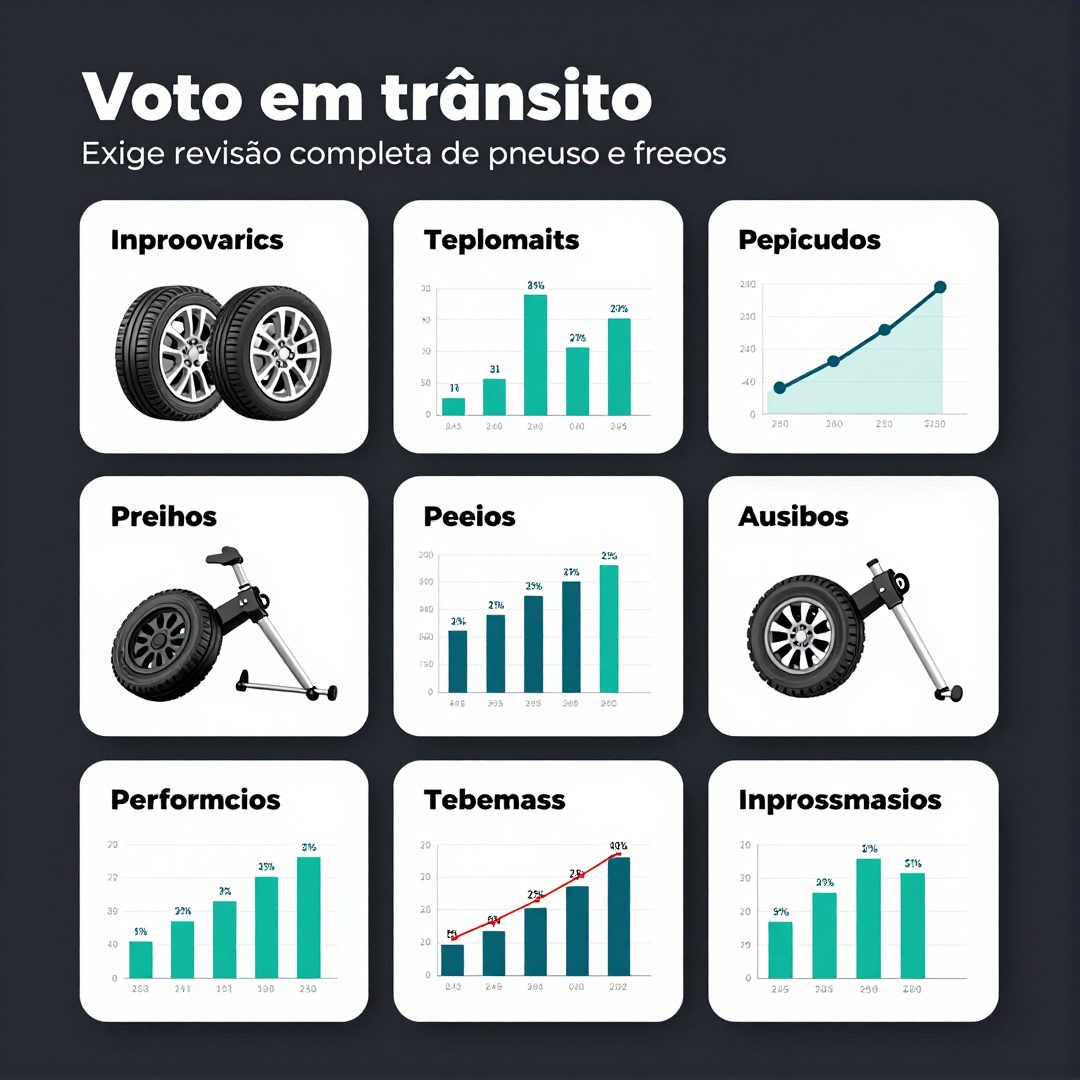 Infográfico - Voto em trânsito exige revisão completa de pneus e freios antes das viagens rodoviárias