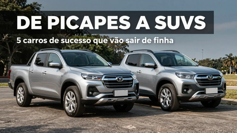 De picapes a SUVs: 5 carros de sucesso que vão sair de linha em 2026: o que muda no seu bolso?